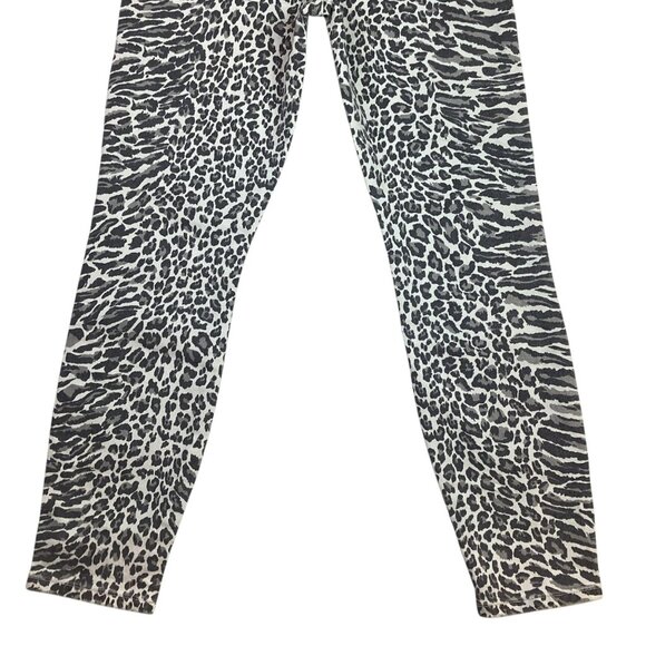 Current/Elliott Leopard Zebra Print Womens 23  Skinny Jeans Distressed Denim - Picture 8 of 11